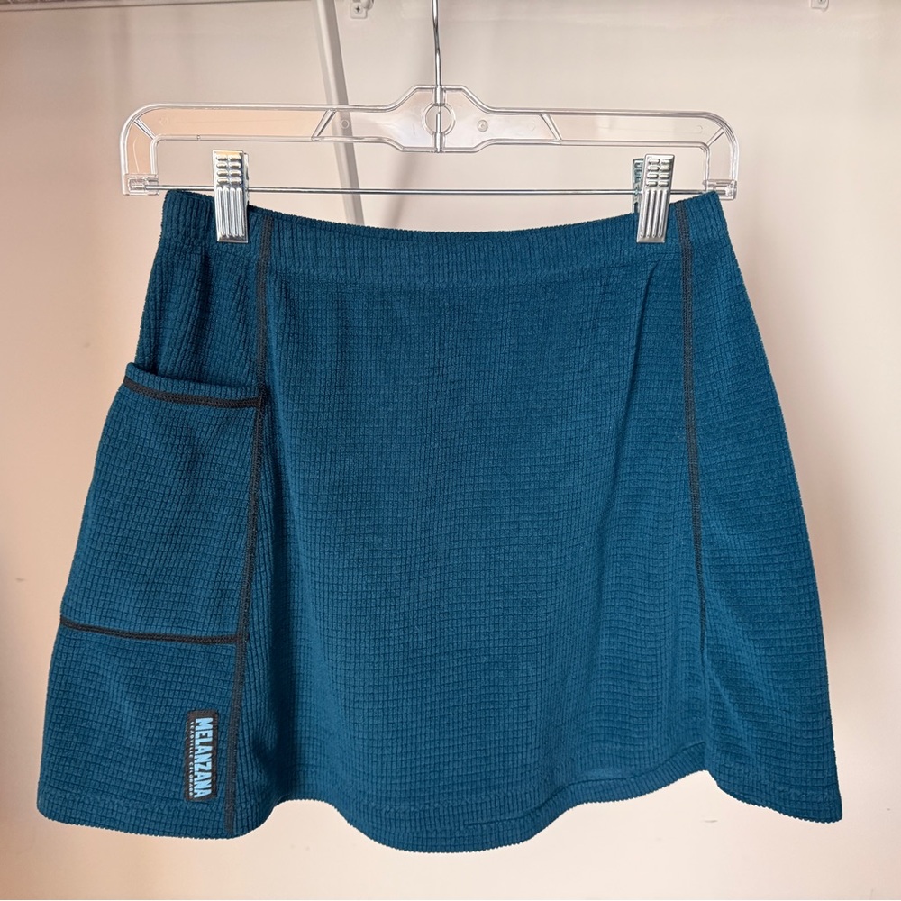 RARE Melanzana Navy Fleece Skirt